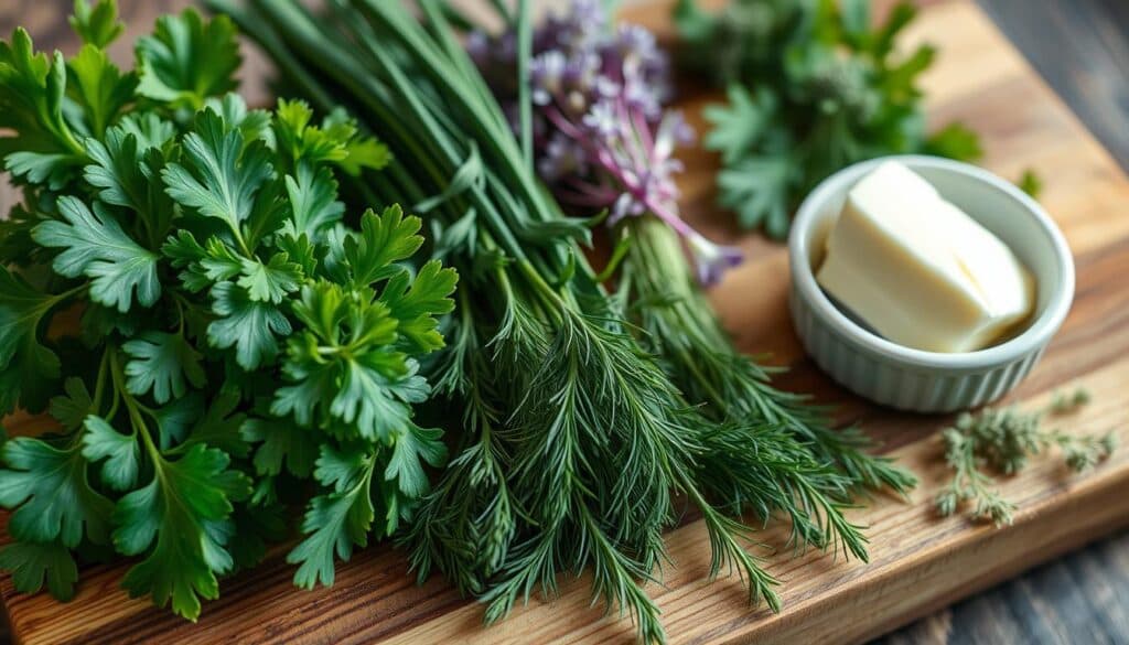 Kräuter für Kräuterbutter Kräuter für Kräuterbutter
