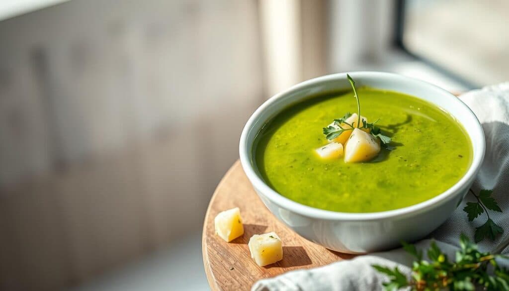 Bärlauchsuppe mit Kartoffeln