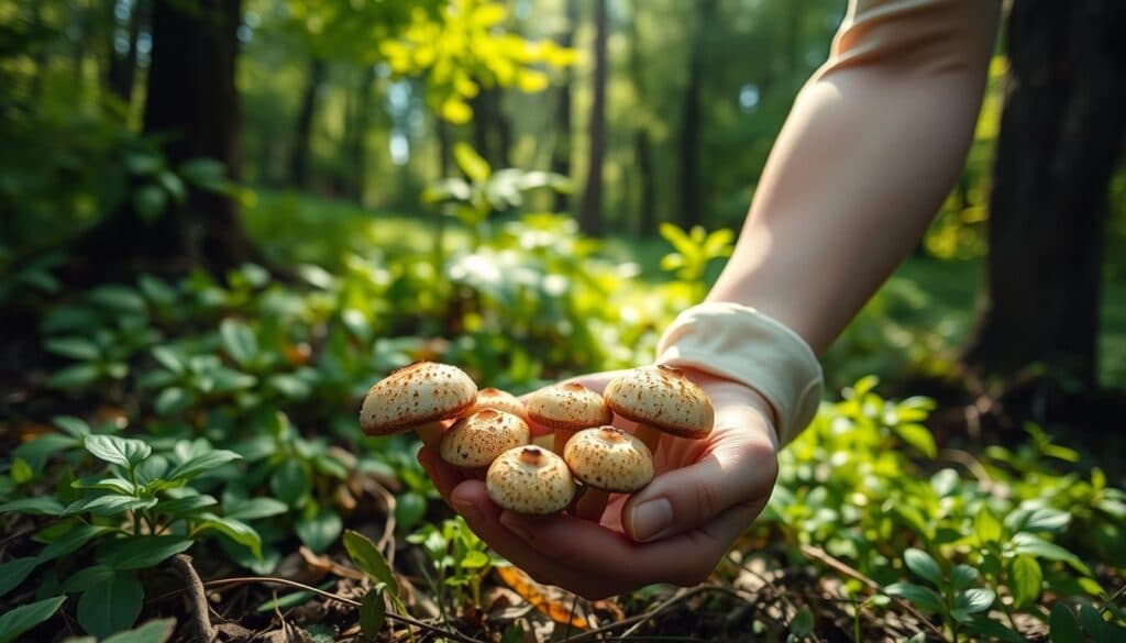 Bovist Pilz Sammeln Bovist Pilz Sammeln