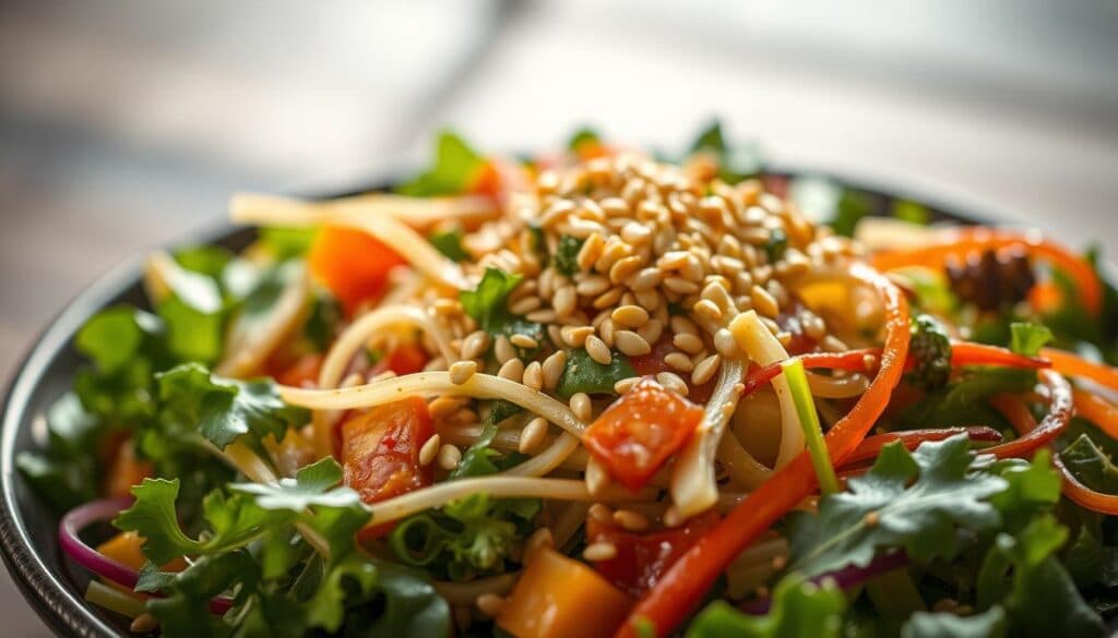 Knöterichsalat mit Sesam Knöterichsalat mit Sesam