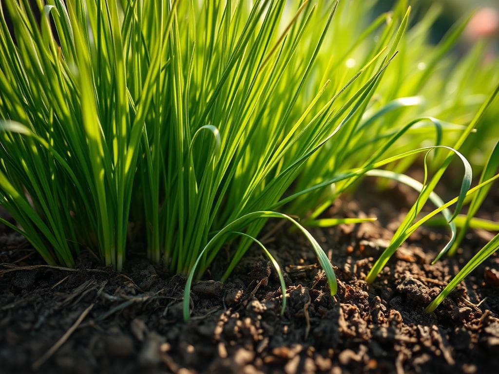 Wilde Schnittlauch Ernte
