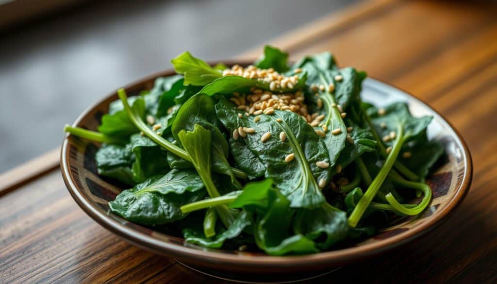 japanischer Spinatsalat