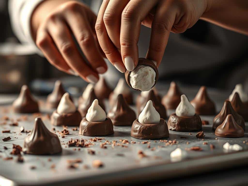 Vegane Schokoküsse Herstellung