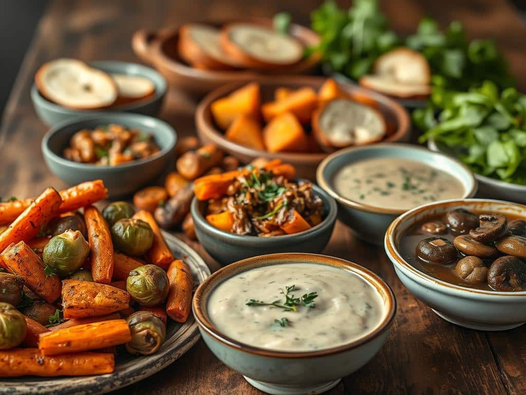 vegane Beilagen und Saucen