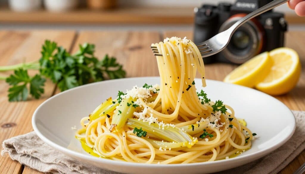 Spaghetti mit Fenchel