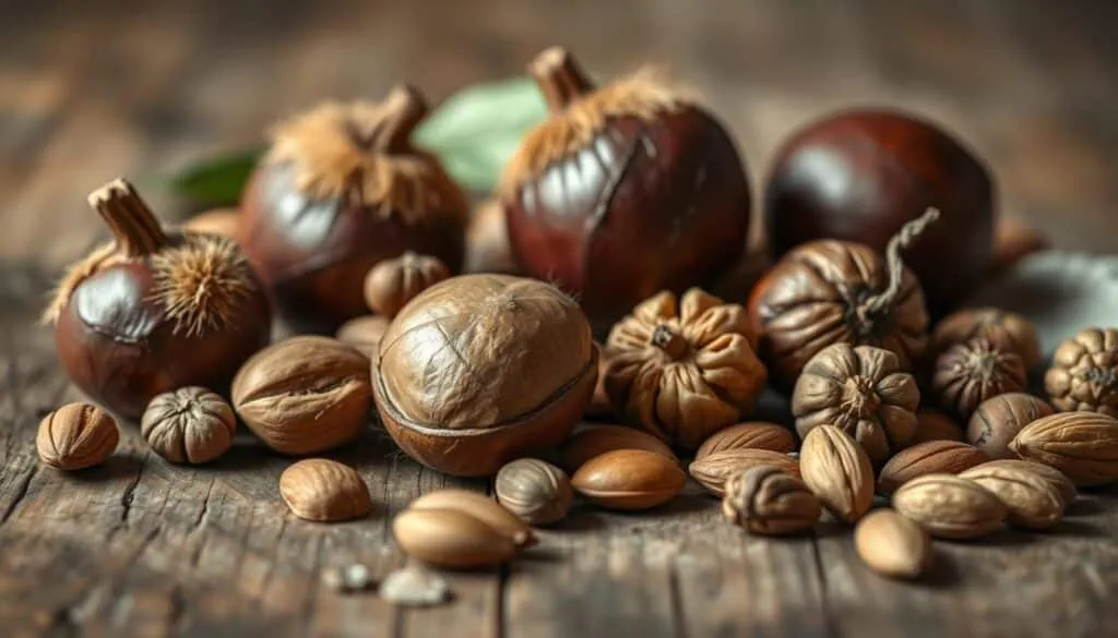 Esskastanien vs. andere Nüsse Esskastanien vs. andere Nüsse