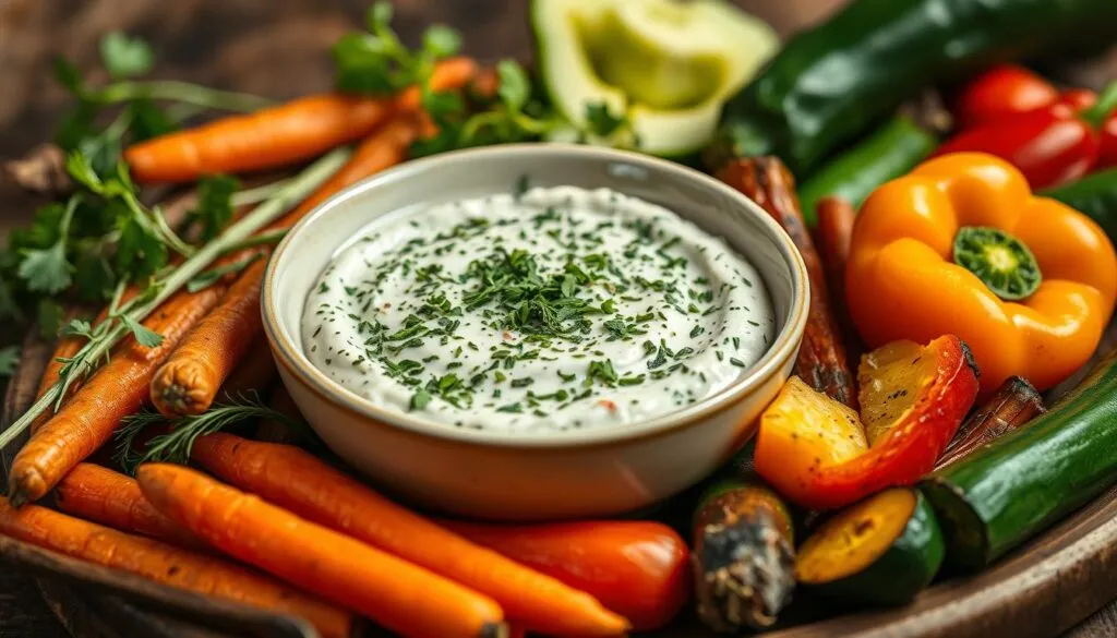 Kräuter-Dip zu Ofengemüse