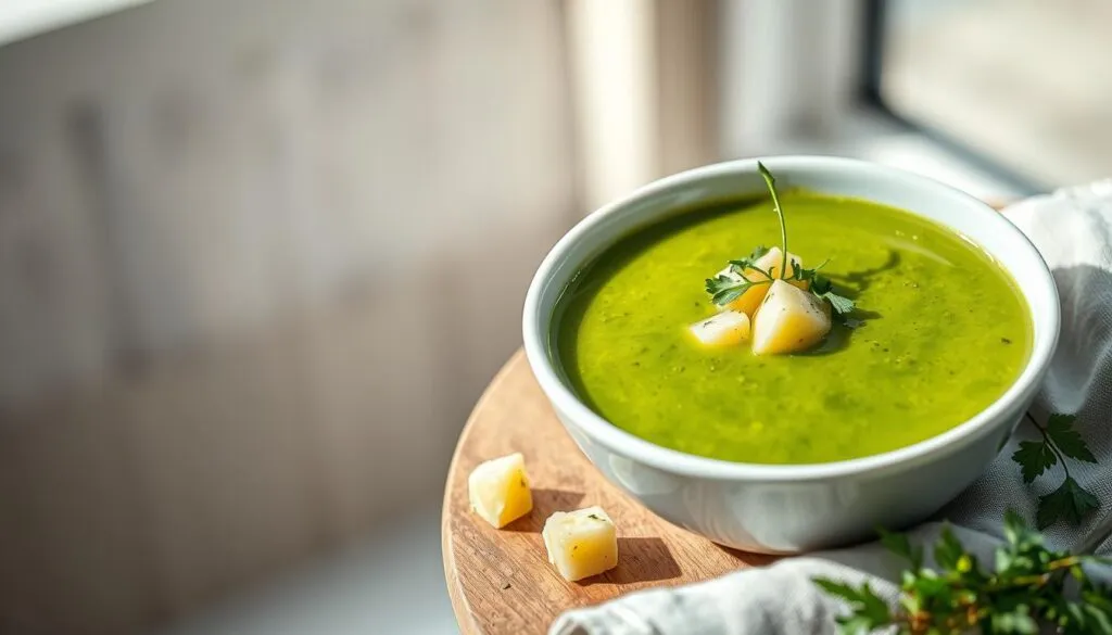 Bärlauchsuppe mit Kartoffeln