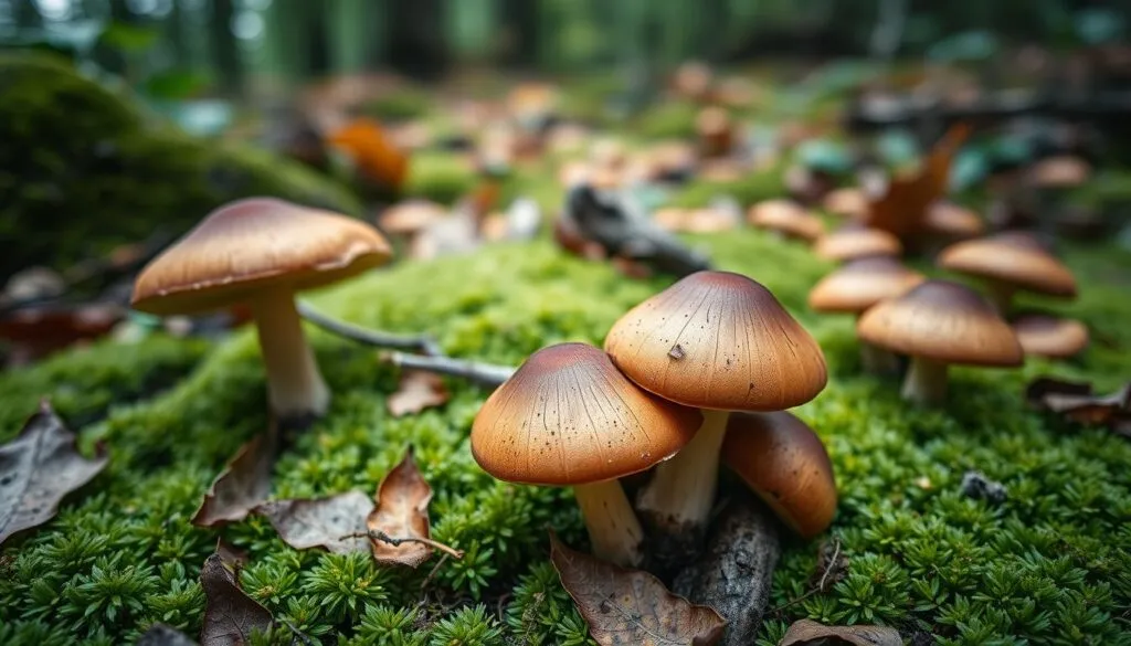 Essbare Maronen Pilze