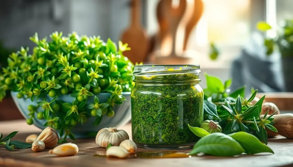 Kapuzinerkresse Pesto