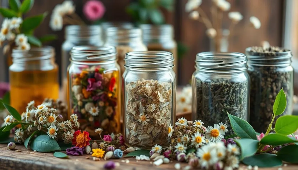 Teemischungen mit Holunderblüten