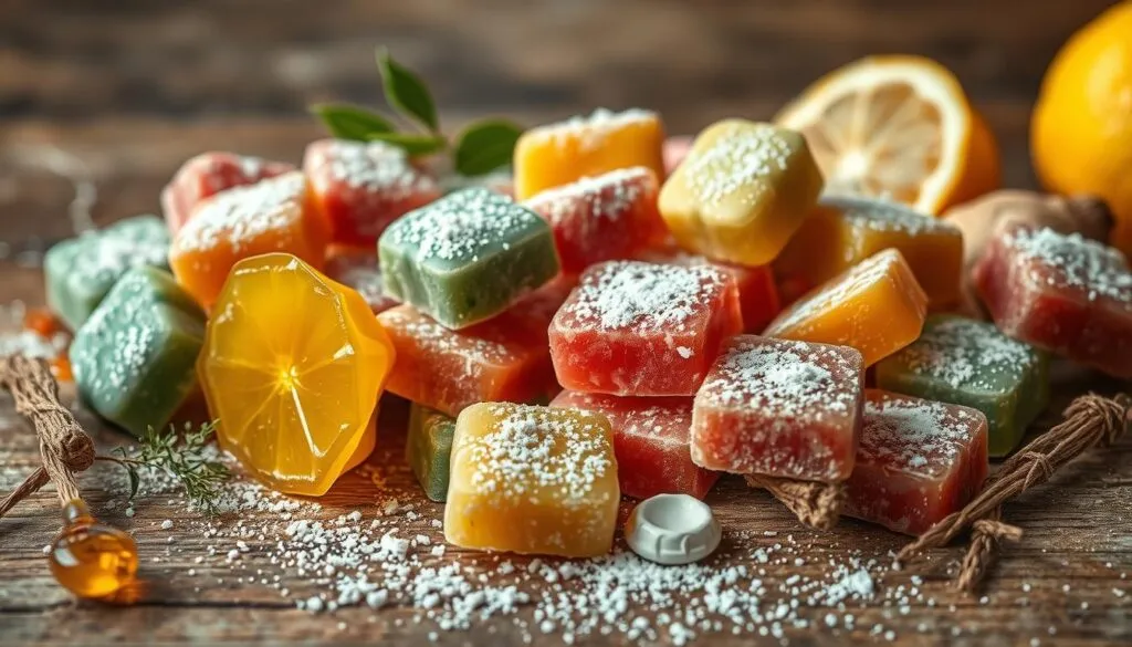 Variationen von Hustenbonbons Variationen von Hustenbonbons