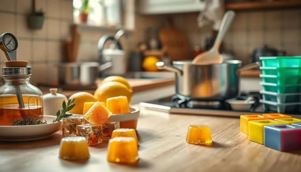 Zubereitung von Hustenbonbons Zubereitung von Hustenbonbons