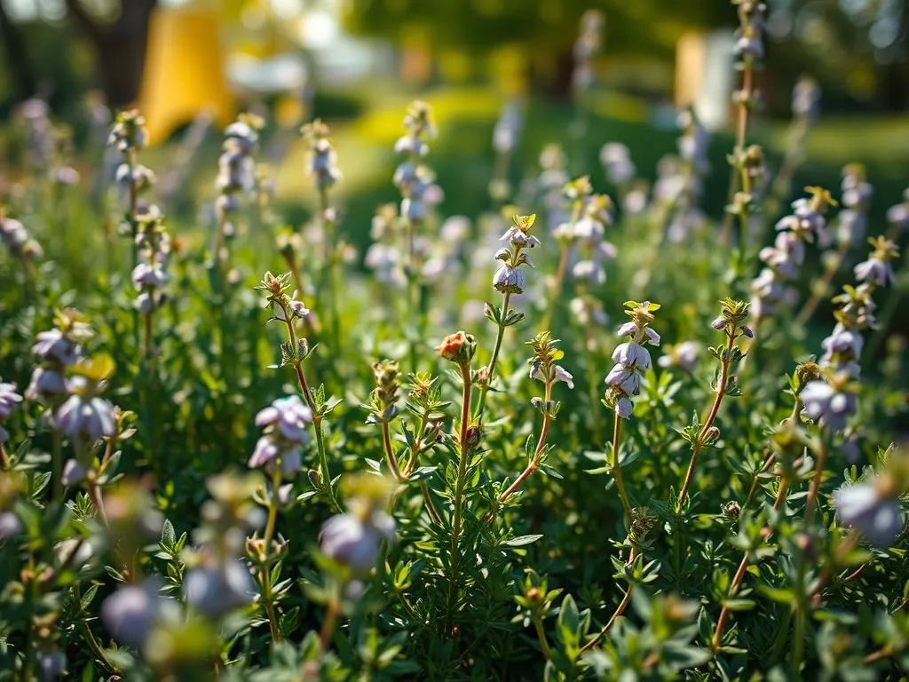 Thymian Kräuter im Garten