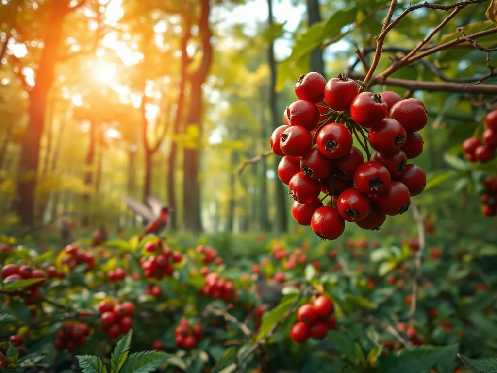 Vogelbeeren im Ökosystem Vogelbeeren im Ökosystem