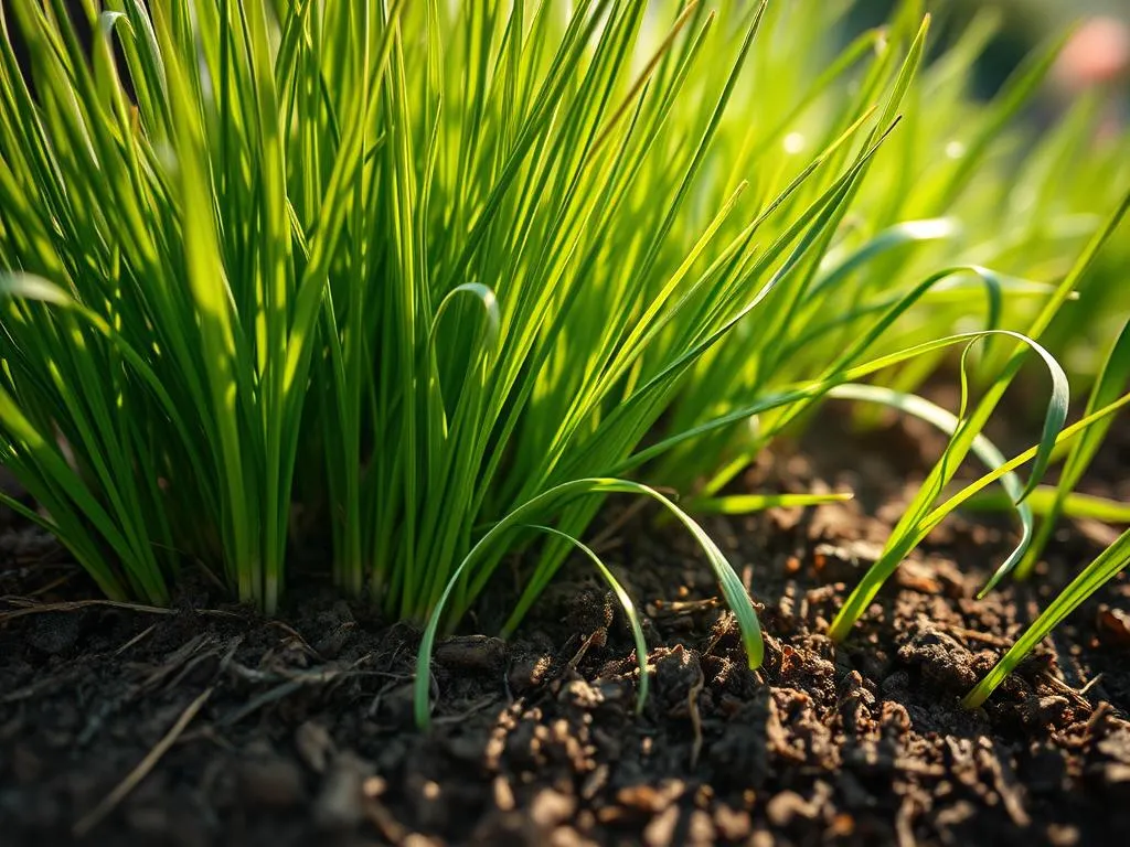 Wilde Schnittlauch Ernte