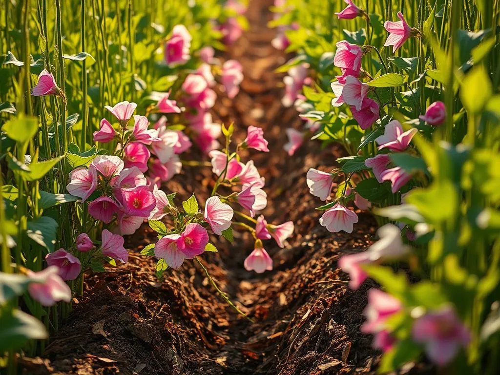 Ackerwinde in Landwirtschaftlichen Feldern