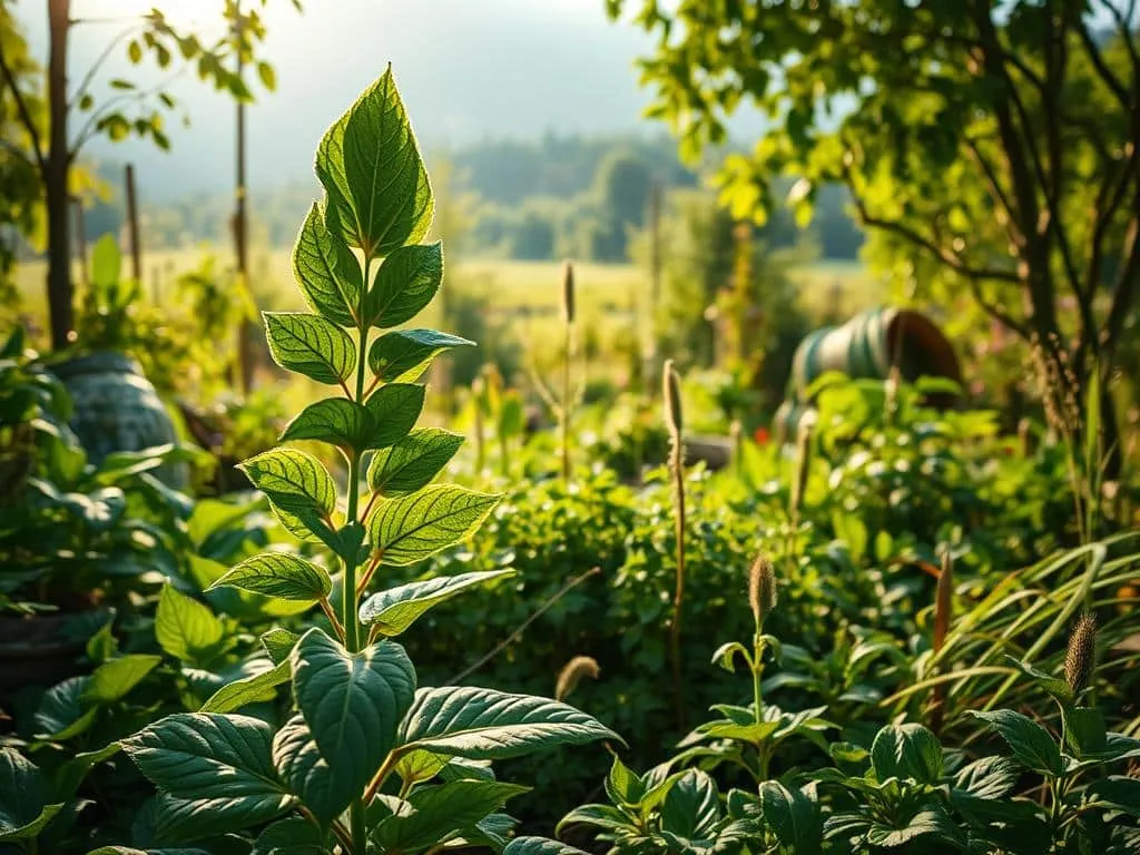 Bärenklau Wildpflanze in Permakultur Bärenklau Wildpflanze in Permakultur