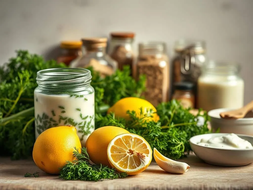Vegane Dillsauce Zutaten Vegane Dillsauce Zutaten