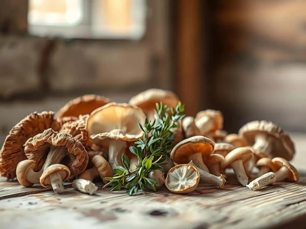 Luftgetrocknete Pilze Nachhaltigkeit Luftgetrocknete Pilze Nachhaltigkeit