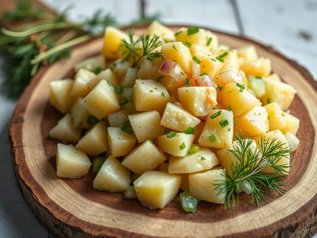 einfacher veganer Kartoffelsalat für besondere Anlässe