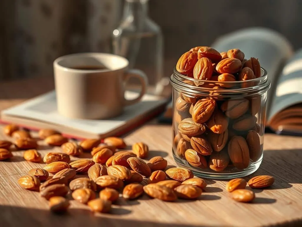 vegane Nascherei gebrannte Mandeln im Alltag vegane Nascherei gebrannte Mandeln im Alltag