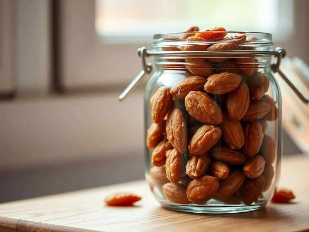 zuckerumhüllte Mandeln vegan Aufbewahrung zuckerumhüllte Mandeln vegan Aufbewahrung