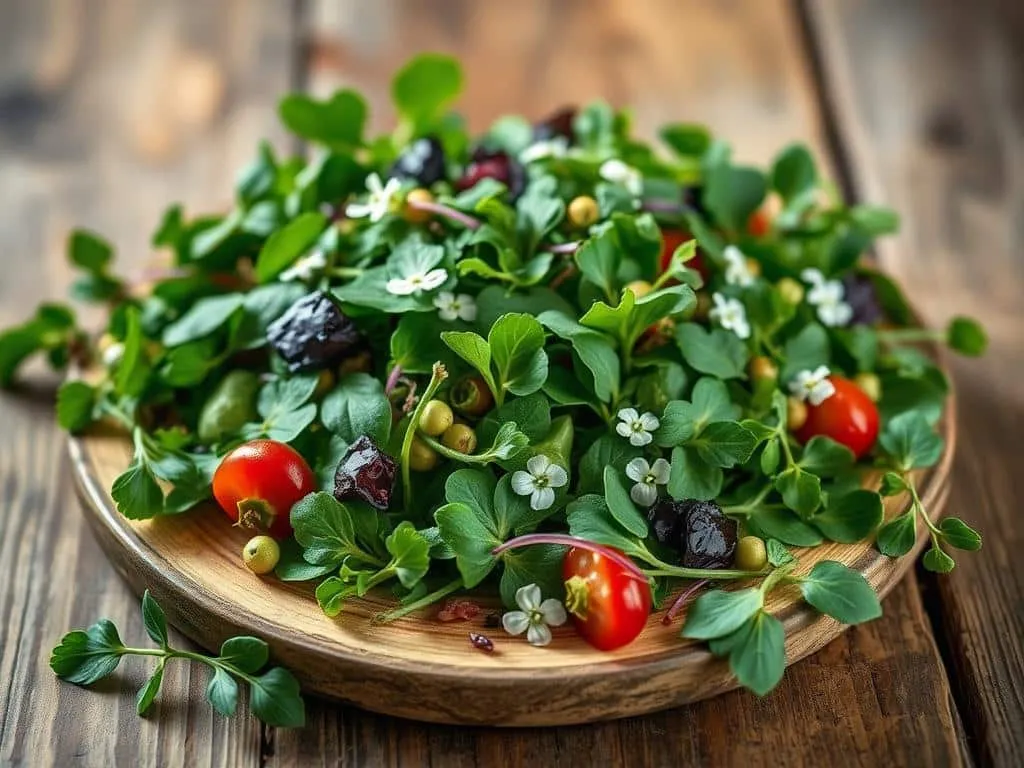 saisonale Kräuterküche Vogelmiere Salat