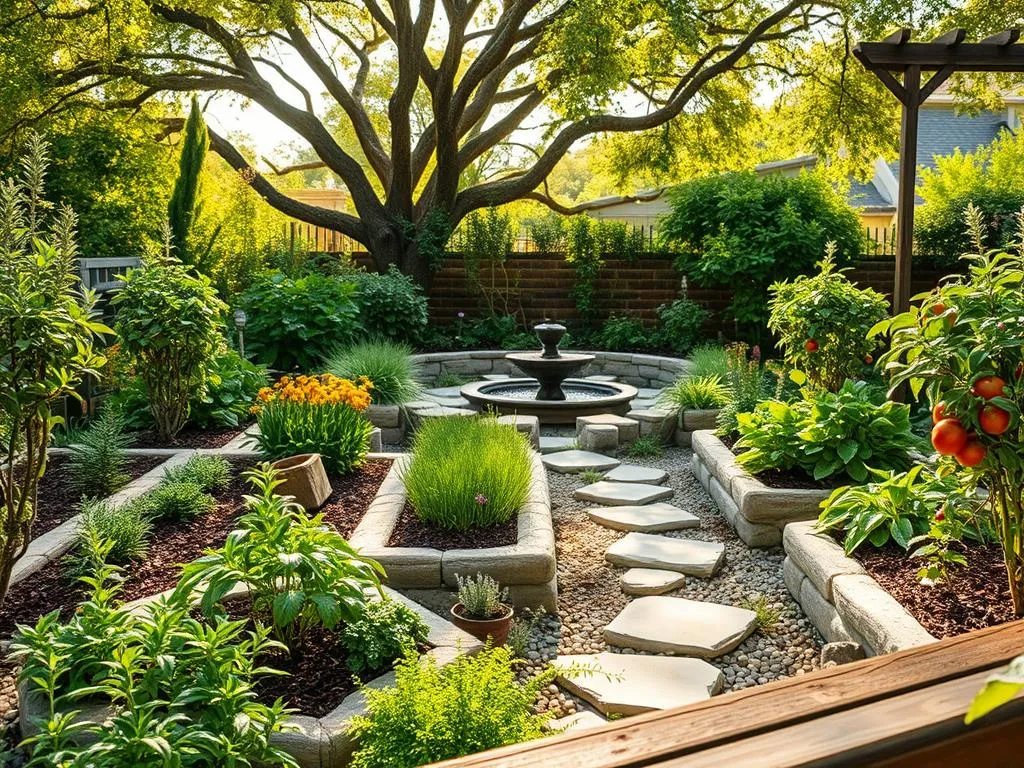 wassersparenden Kräutergarten