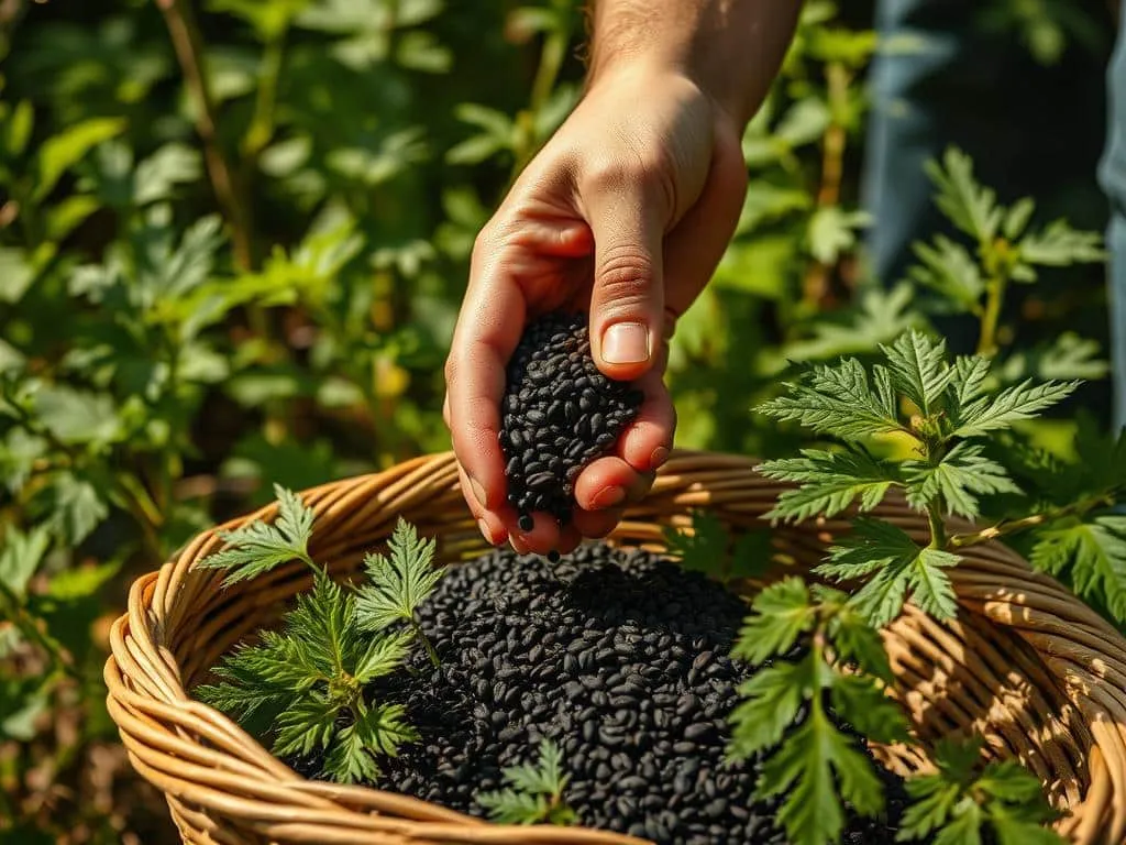 Brennesselsamen nachhaltig sammeln