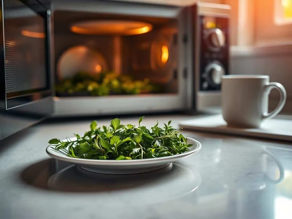 Kräuter richtig trocknen in der Mikrowelle Kräuter richtig trocknen in der Mikrowelle