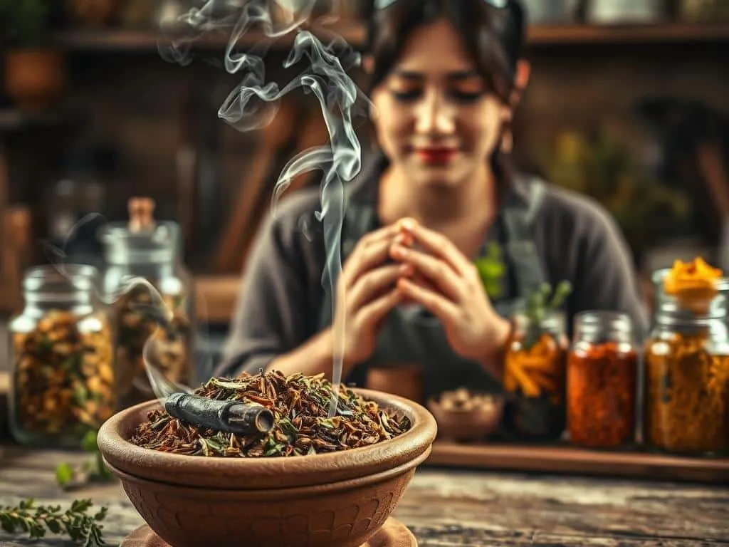 Räuchern mit Kräutern und Gewürzen