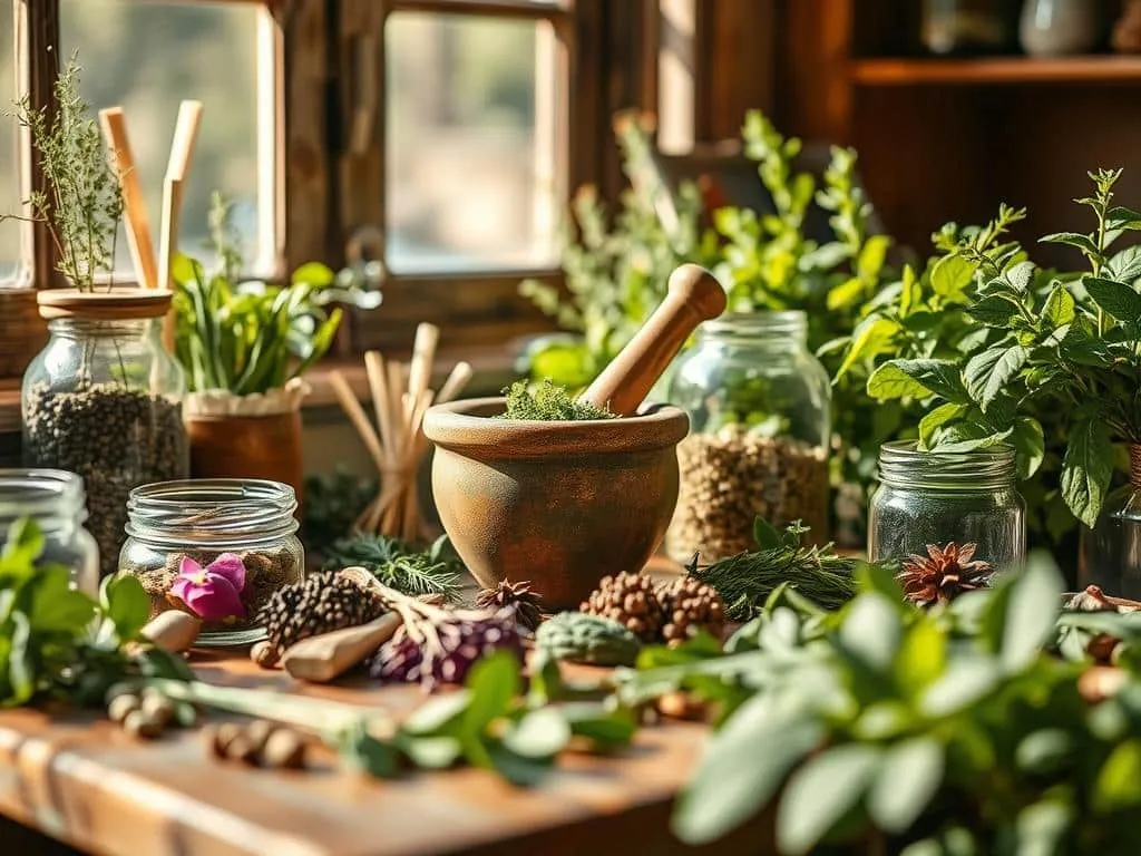 traditionelle Anwendung von Heilpflanzen