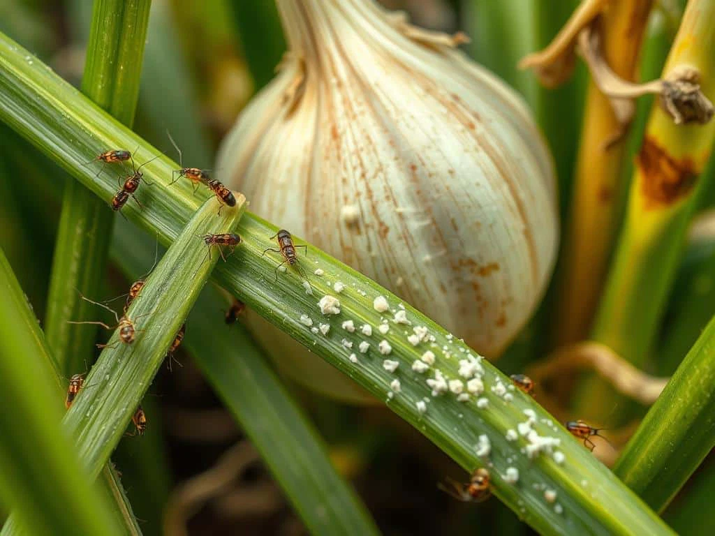 Schädlinge und Krankheiten bei Knoblauch