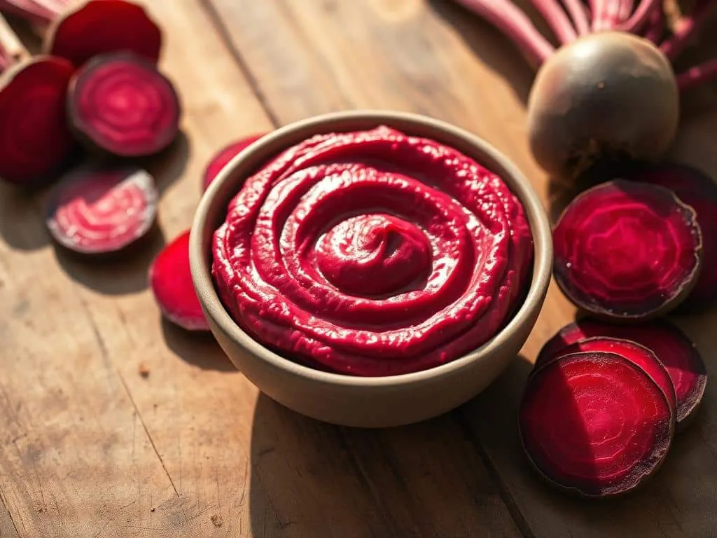 Lagerung Rote Bete Hummus