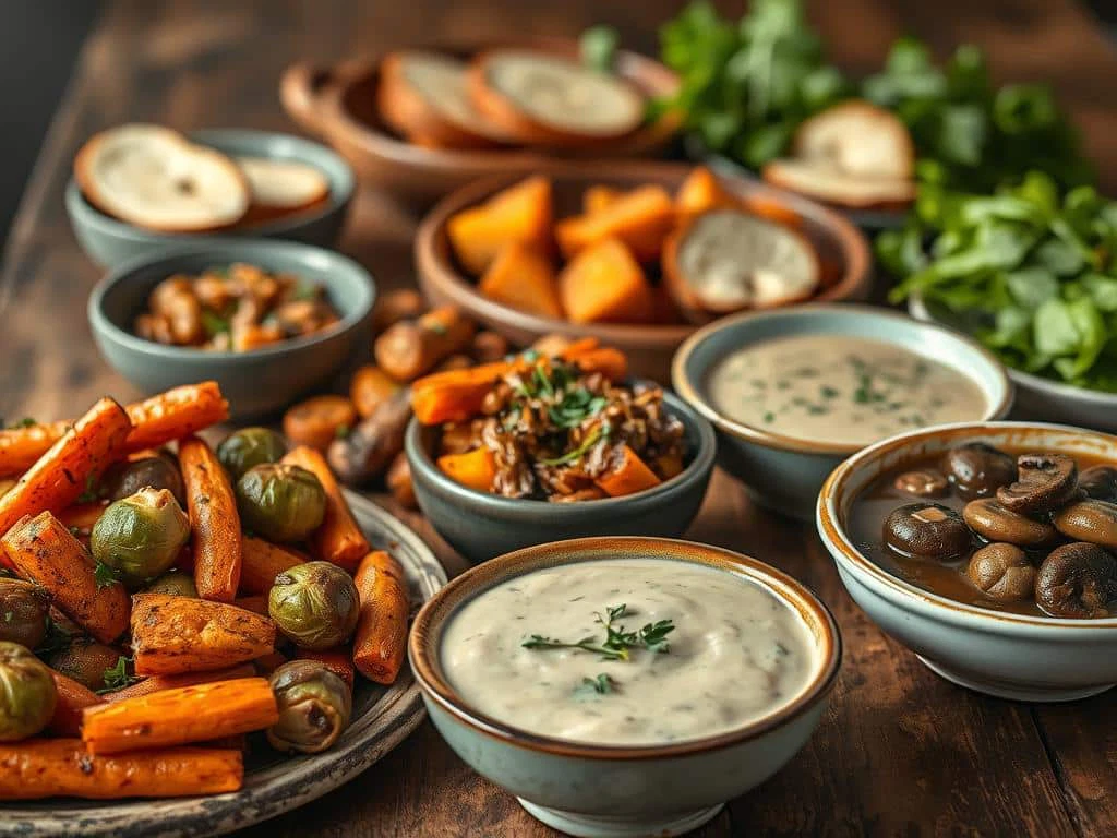 vegane Beilagen und Saucen