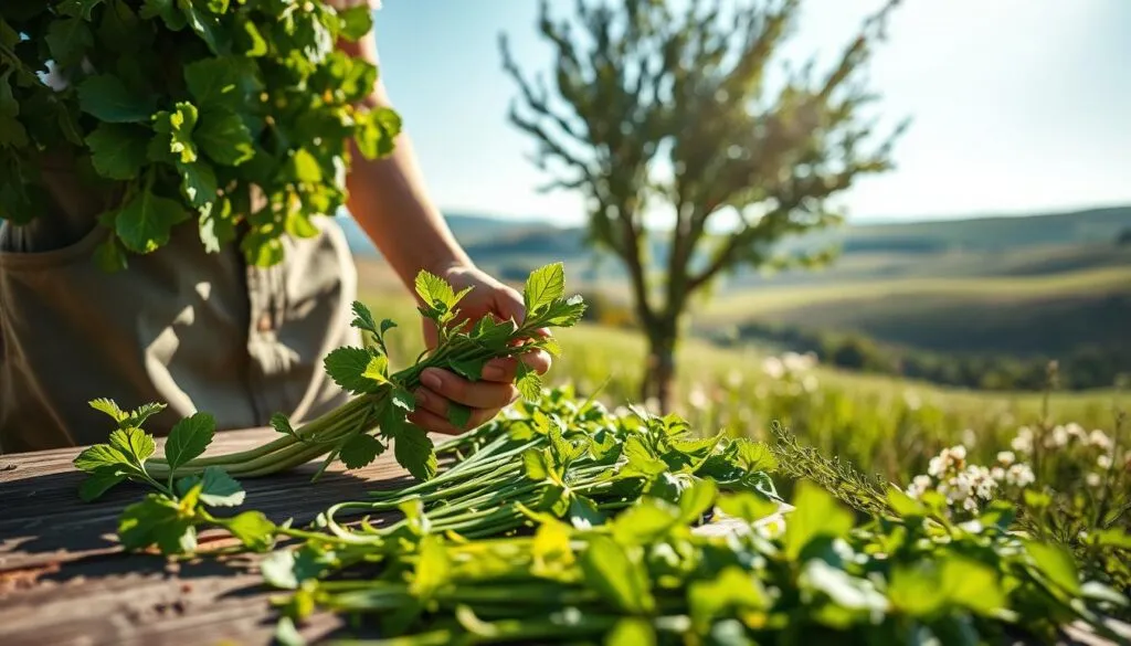 Berufkraut Sammeln und Trocknen