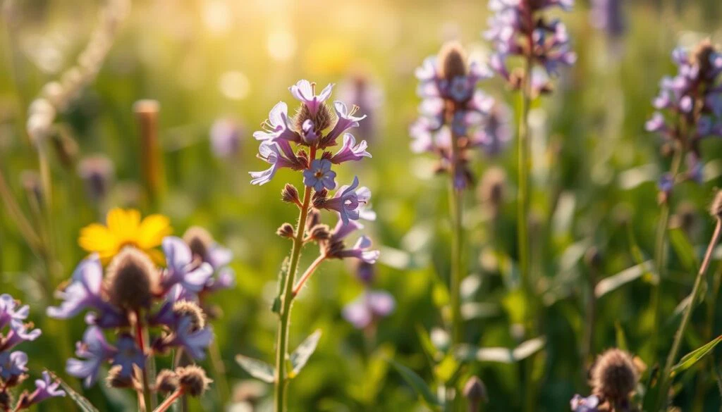 Wildkräuter lila Blüte