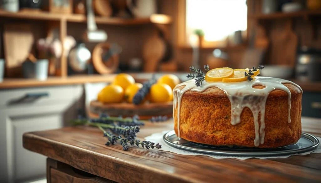 Zitronen Lavendel Kuchen