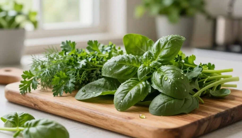 Welche Kräuter passen zu Spinat