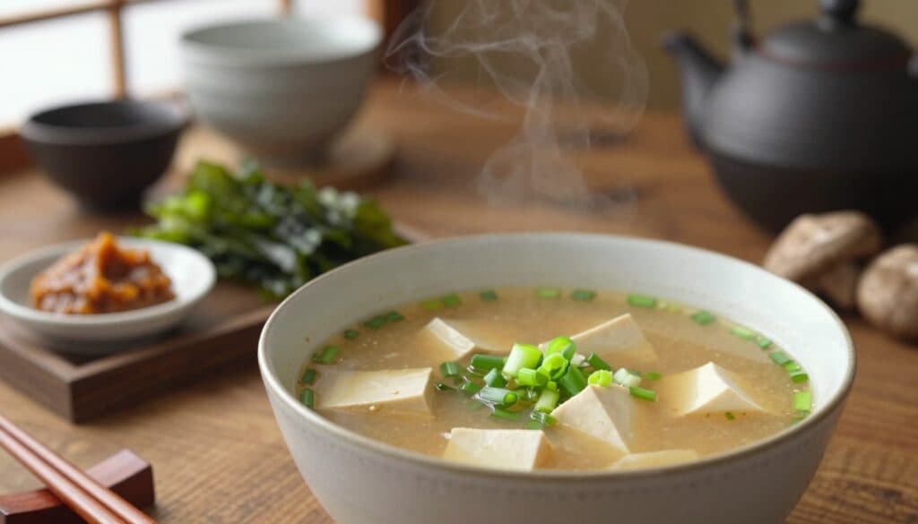 Authentischer Geschmack der Miso Suppe
